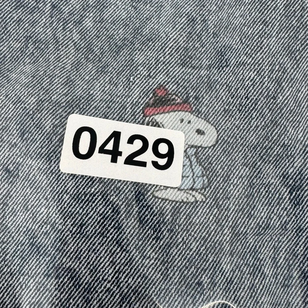 Justice Girls Peanuts Snoopy Wide Leg Acid Wash Jeans‎ Light Blue Size 6 460781